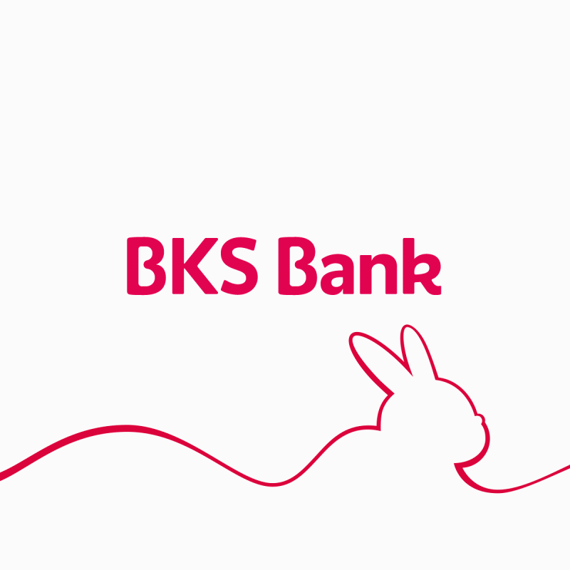 BKS Bank-Logo Hase in Pulslinie